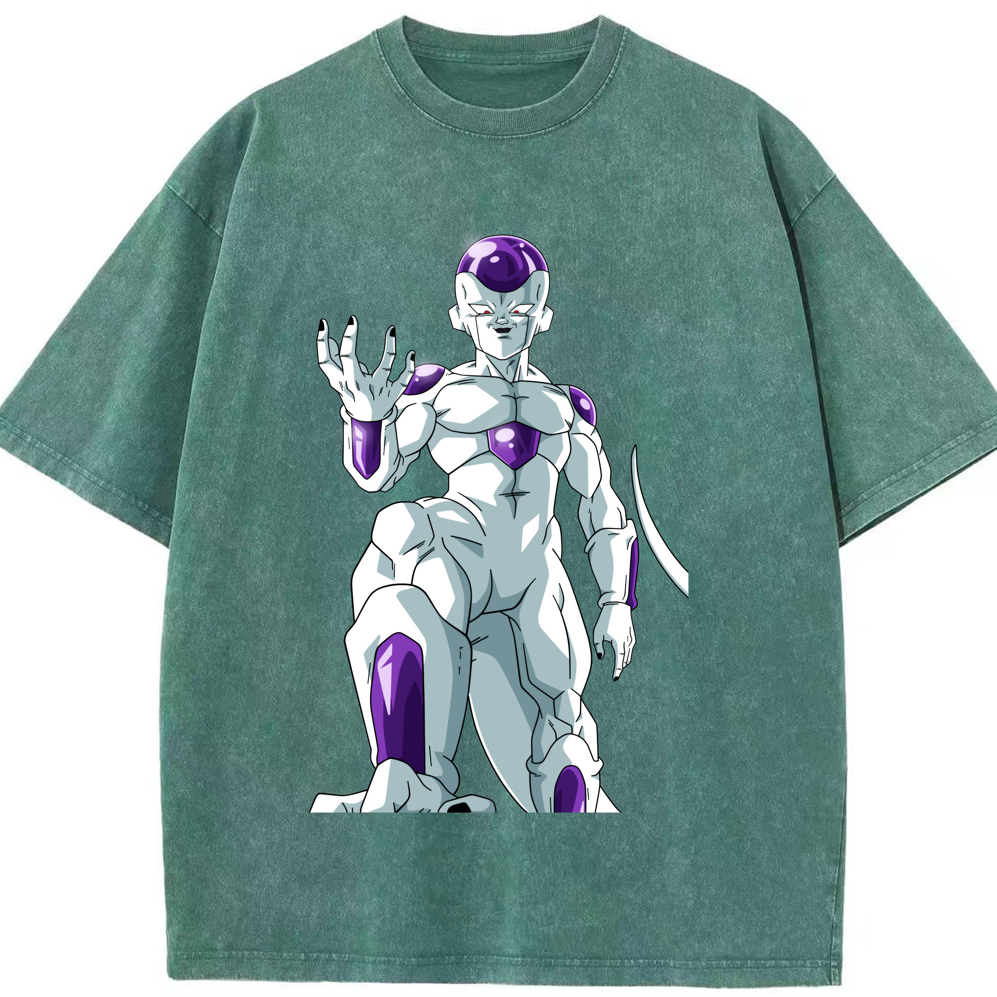 （画像用） ドラゴンボール フリーザ DRAGON BALL Frieza 綿100% ヴィンテージ風 半袖Tシャツ（フロントプリント）